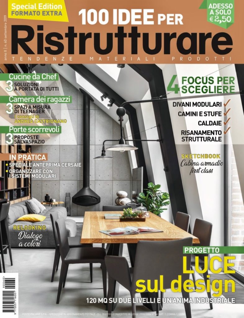 In edicola, il numero di settembre 2019 di 100 IDEE per Ristrutturare