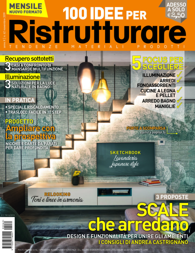 In edicola, il numero di novembre 2019 di 100 IDEE per Ristrutturare