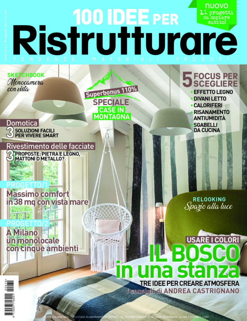 100 IDEE per Ristrutturare – E’ in edicola il numero di Agosto 2020