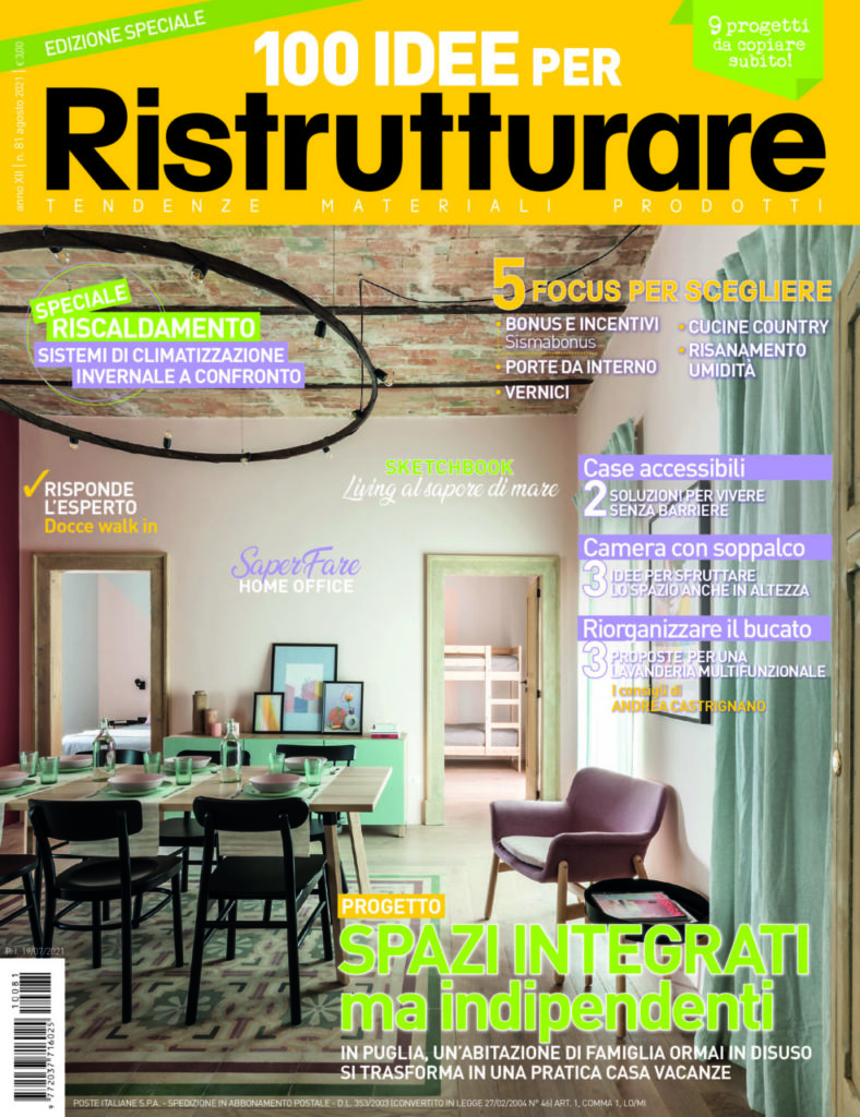 100 IDEE per Ristrutturare – E’ in edicola il numero di Agosto 2021