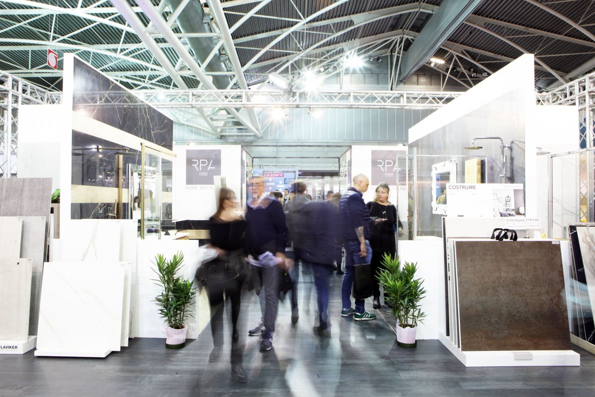 Area espositiva per la ristrutturazione in fiera Expocasa