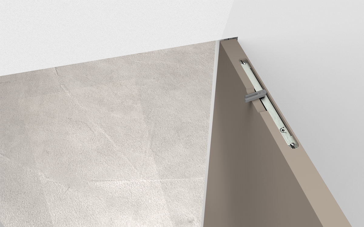 accessori per porte filomuro: sistema di rallentamento Silentia