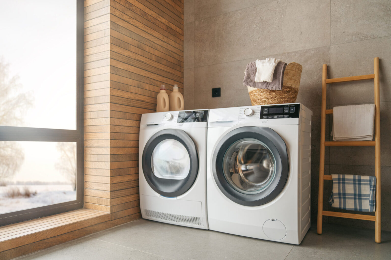 I grandi elettrodomestici devono essere scelti con cura anche per allestire uno spazio lavanderia efficiente