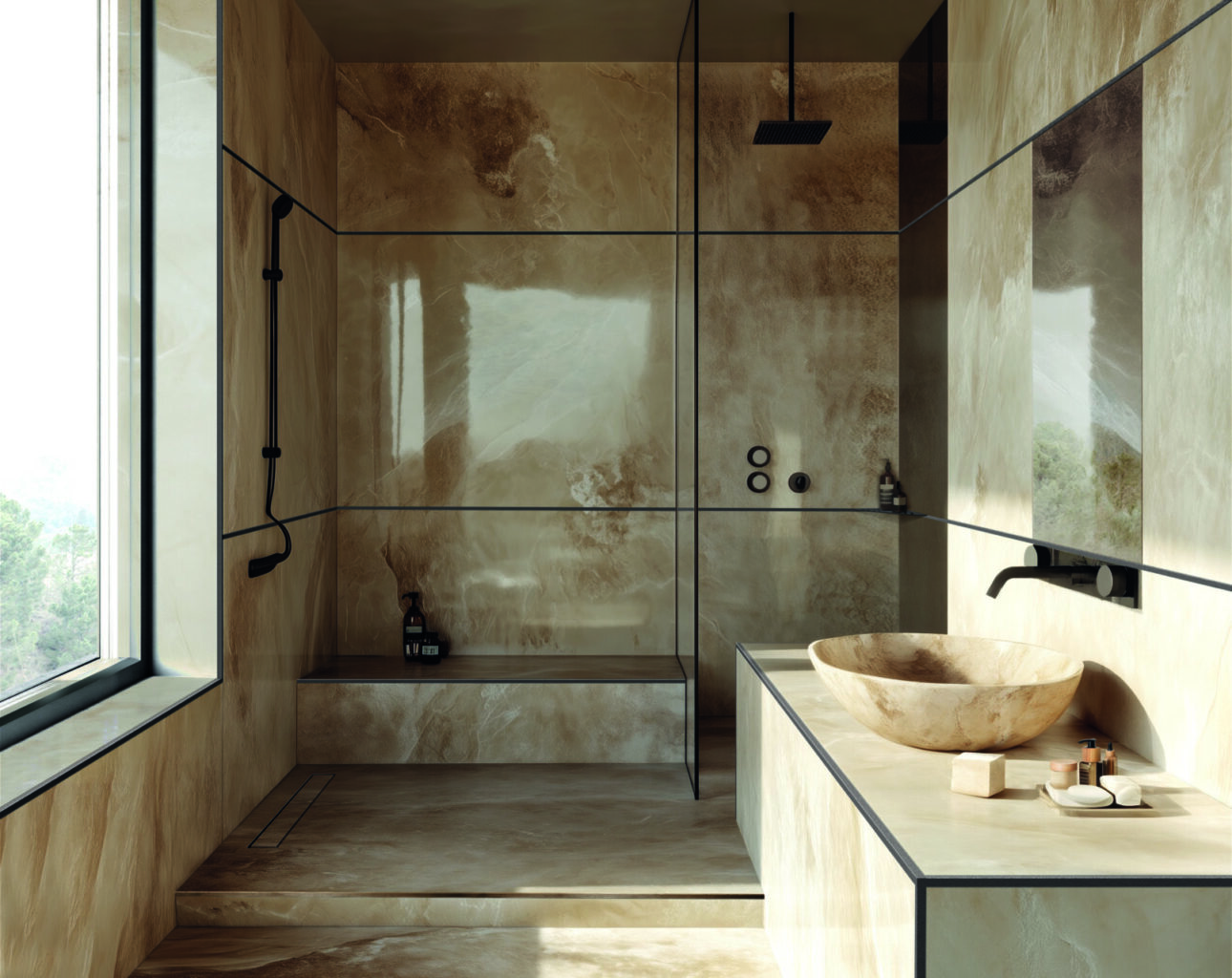 Stile eclettico in bagno