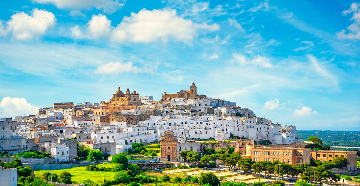 Pitture a calce della città di Ostuni.