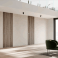 porte filomuro effetto legno di Ermetika
